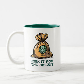 Taza Bicolor Riesgo Para La Mug Biscuit