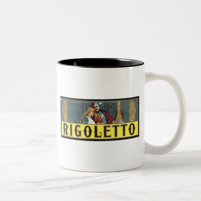 Taza Bicolor Rigoletto Cigar Label (Derecha)
