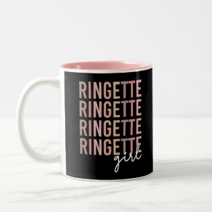 Taza Bicolor Ringette Chica Regalos para Ringette Player