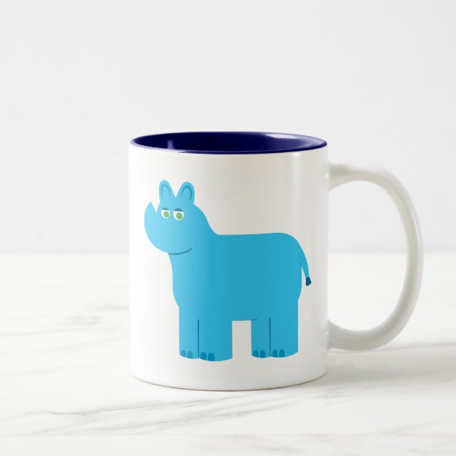 Taza Bicolor Rinoceronte azul (Derecha)