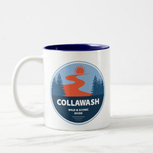Taza Bicolor Río Collawash Salvaje y Escénico Oregon