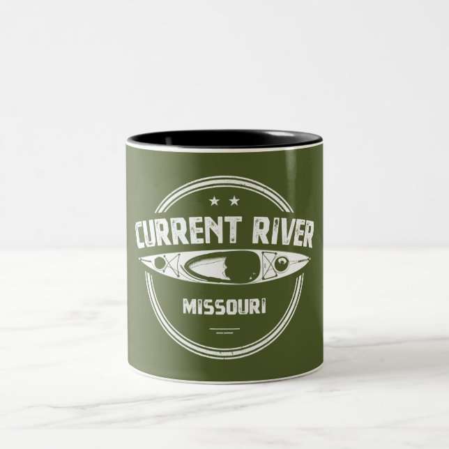 Taza Bicolor Río Missouri Kayak (Centro)