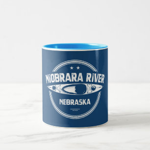 Taza Bicolor Río Niobrara Nebraska Kayak