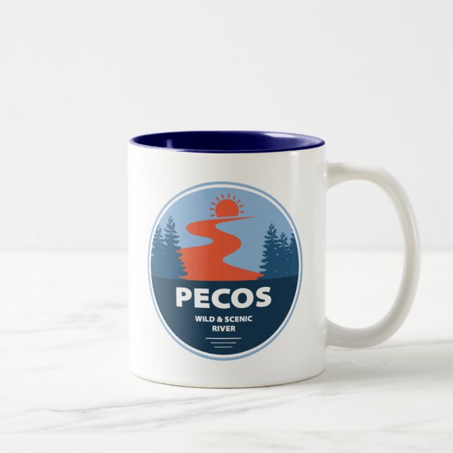 Taza Bicolor Río Nuevo México Pecos (Derecha)