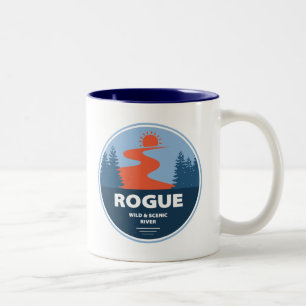 Taza Bicolor Río Salvaje Y Escénico
