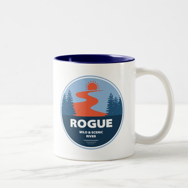 Taza Bicolor Río Salvaje Y Escénico (Derecha)
