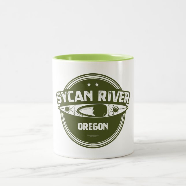 Taza Bicolor Río Sicano Oregon Kayaking (Centro)