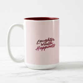 Taza Bicolor Riqueza de la felicidad