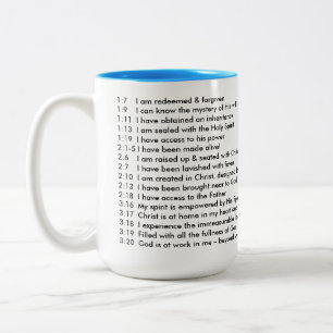 Taza Bicolor Riquezas de la iglesia de la biblia de la
