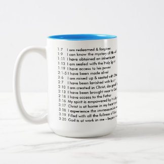 Taza Bicolor Riquezas de la iglesia de la biblia de la