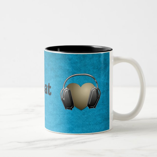 Taza Bicolor ritmo de música (Derecha)