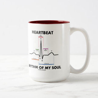 Taza Bicolor Ritmo Del Latido De Mi Alma (ECG/EKG)