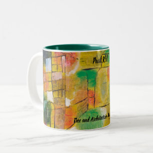 Taza Bicolor Ritmos de arquitectura y árbol Paul Klee