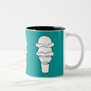 Taza Bicolor rizos de helado