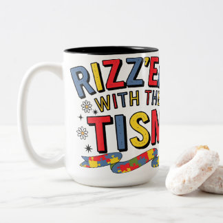 Taza Bicolor Rizz Em With The Tism Neurodiversity