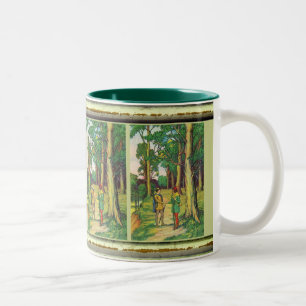 Taza Bicolor Robin Hood y pequeño Juan