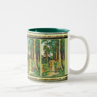 Taza Bicolor Robin Hood y pequeño Juan