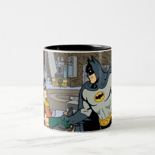 Taza Bicolor Robin Y Batman Handshake