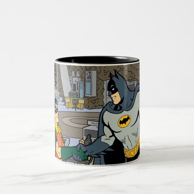 Taza Bicolor Robin Y Batman Handshake (Centro)