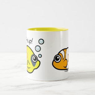 Taza Bicolor Robo Pescado: ¡multas!