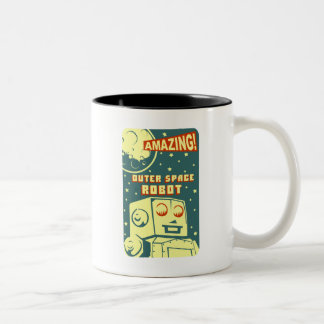 Taza Bicolor Robot asombroso del espacio exterior