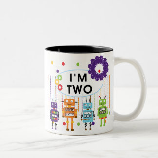 Taza Bicolor Robot camisetas y regalos de cumpleaños