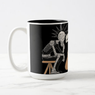 Taza Bicolor Robot musical confuso