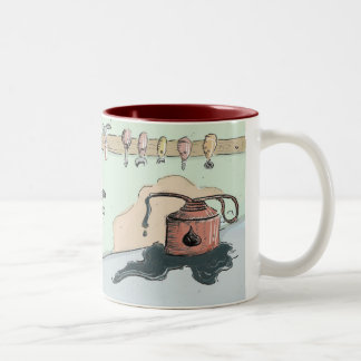 Taza Bicolor Robot oxidado