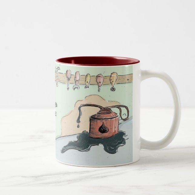 Taza Bicolor Robot oxidado (Derecha)