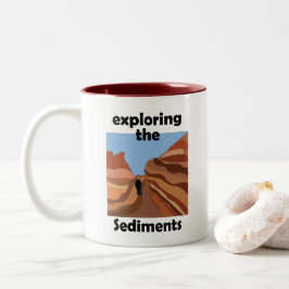 Taza Bicolor Roca Sedimentaria Explorando Los Sedimentos Sender