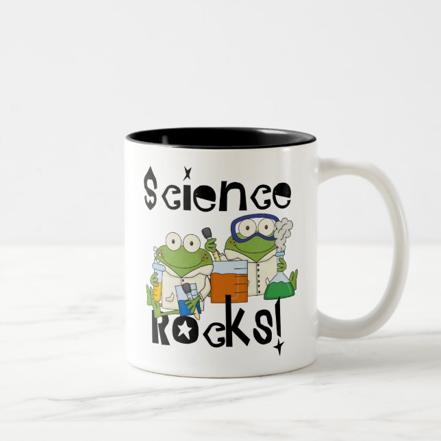Taza Bicolor Rocas científicas de ranas (Derecha)