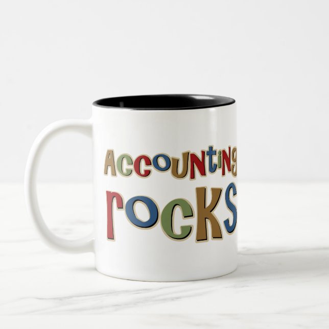Taza Bicolor Rocas de la contabilidad (Izquierda)