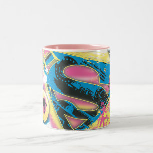 Taza Bicolor Rocas de Supergirl
