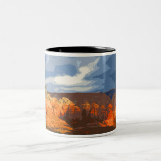 Taza Bicolor Rocas rojas