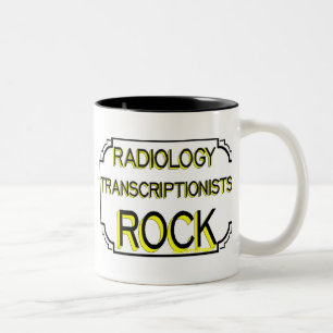 Taza Bicolor Rock de transcriptores de radiología