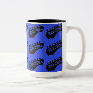 Taza Bicolor Rock & Roll Guitar