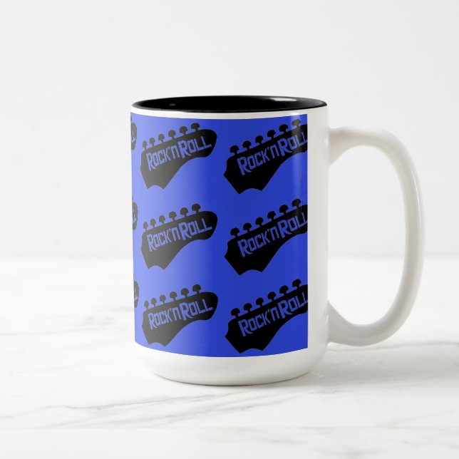 Taza Bicolor Rock & Roll Guitar (Derecha)