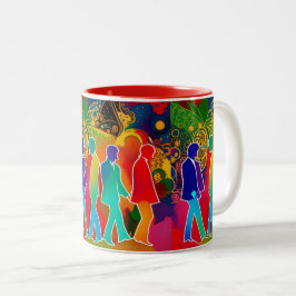 Taza Bicolor Rock Stars
