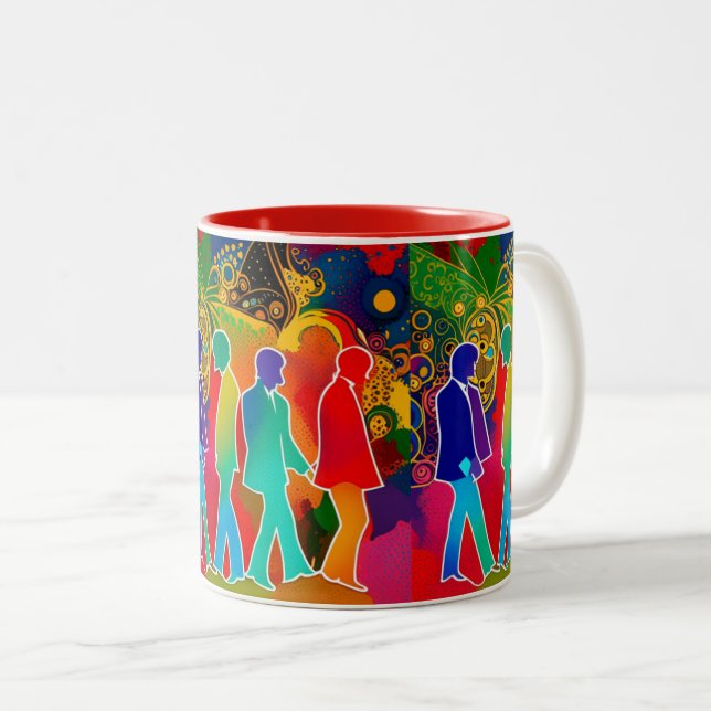 Taza Bicolor Rock Stars (Anverso derecho)