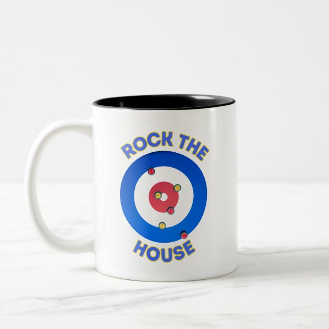 Taza Bicolor Rock The House Curling (Izquierda)