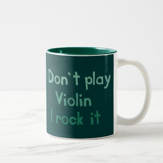 Taza Bicolor Rock violín It Mug (Derecha)