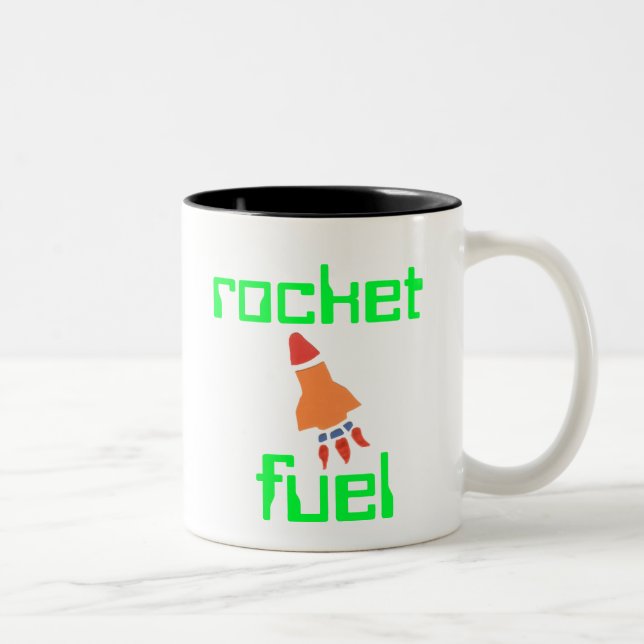 Taza Bicolor Rocket Fuel Father's Day Gift (Derecha)