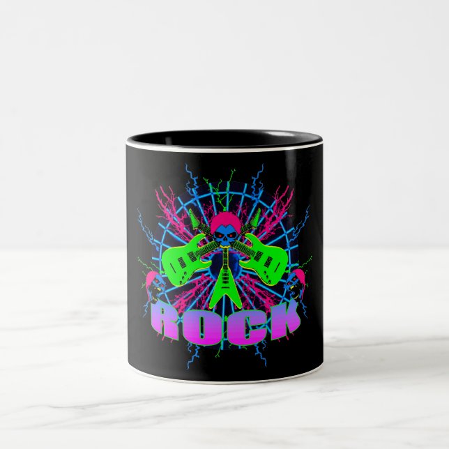 Taza Bicolor Rockin Skulls 2 Mug (Centro)