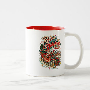 Taza Bicolor Rockin’ Through the Holidays EST. 1955 Vintage Cal