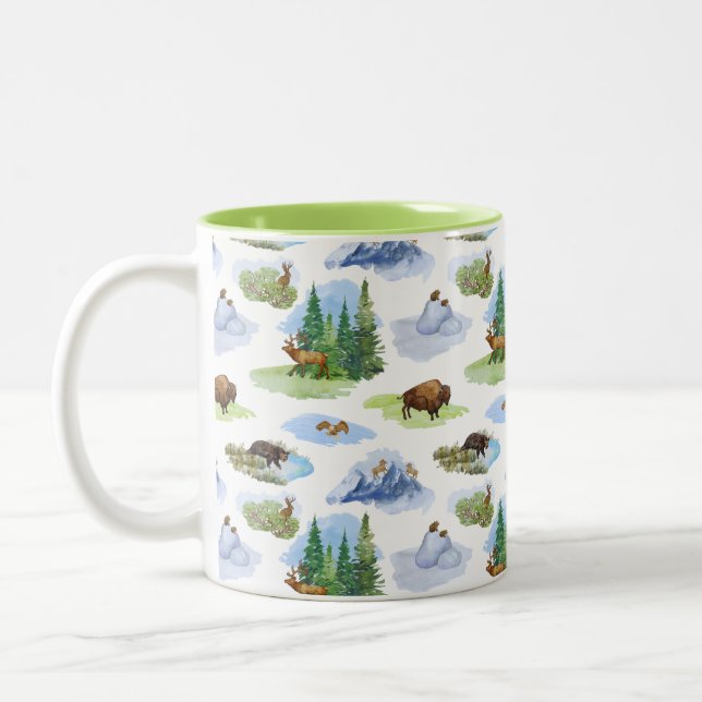 Taza Bicolor Rocky Mountain Toile Mug (Izquierda)