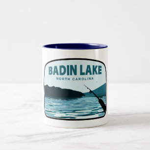 Taza Bicolor Rod de pesca del lago Badin Carolina del Norte