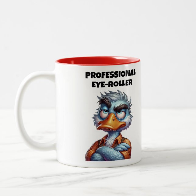 Taza Bicolor Rodillo de Ojos Profesional (Izquierda)