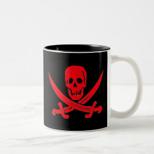 Taza Bicolor Rojo de Jack Rackham-