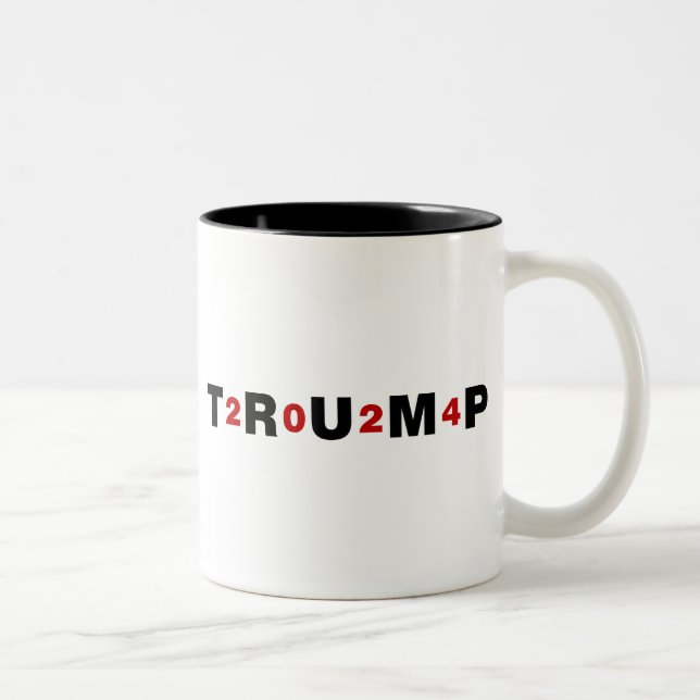 Taza Bicolor Rojo de Trump 2024 (Derecha)