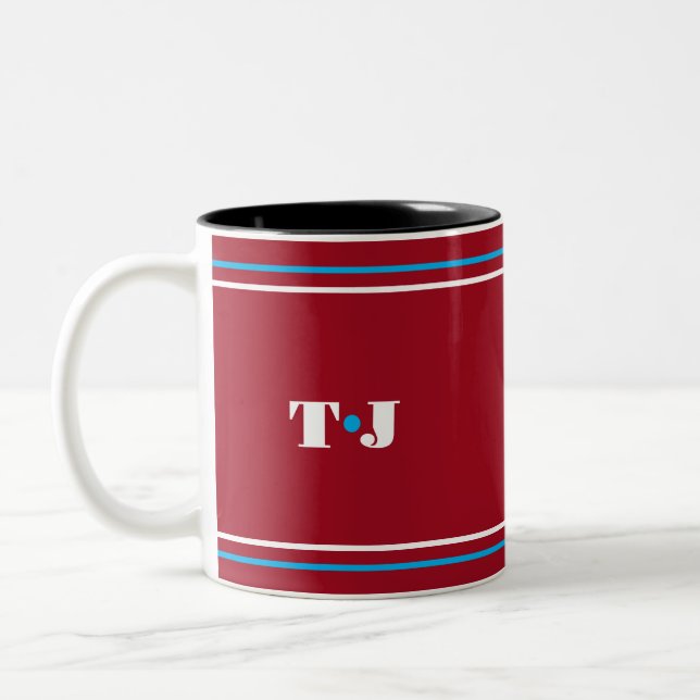 Taza Bicolor Rojo personalizado (Izquierda)